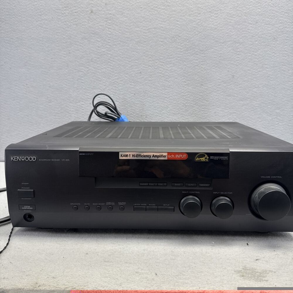 Kenwood VR-305 AV Surround Receiver 5 Channel Stereo Tested Working